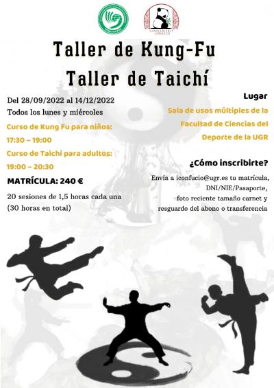 Taller kung-fu taichí sept-dic 2022