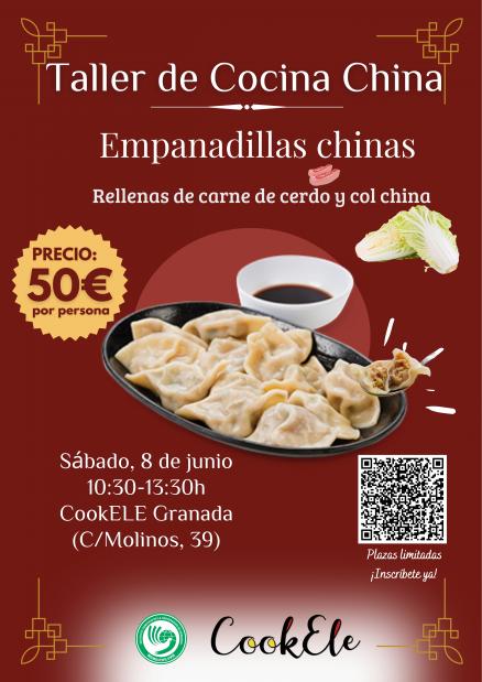 Cartel taller de cocina china junio 2024