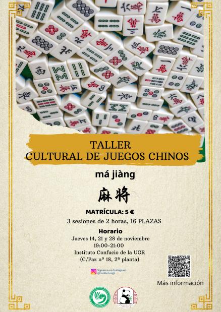 Cartel taller mahjong nov 2024